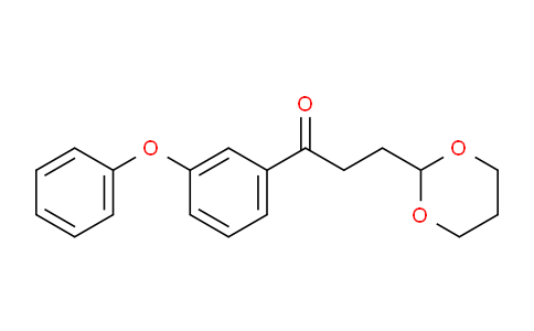 CAS No. 898782-88-2, 3-(1,3-Dioxan-2-yl)-3'-phenoxypropiophenone