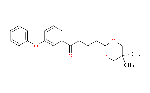 CAS No. 898782-91-7, 4-(5,5-Dimethyl-1,3-dioxan-2-yl)-3'-phenoxybutyrophenone
