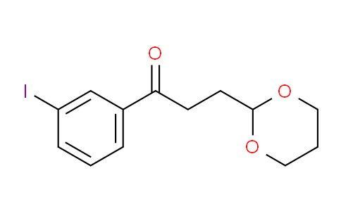 CAS No. 898785-49-4, 3-(1,3-Dioxan-2-yl)-3'-iodopropiophenone