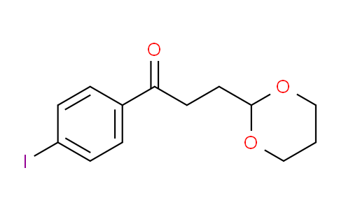 CAS No. 898785-52-9, 3-(1,3-Dioxan-2-yl)-4'-iodopropiophenone