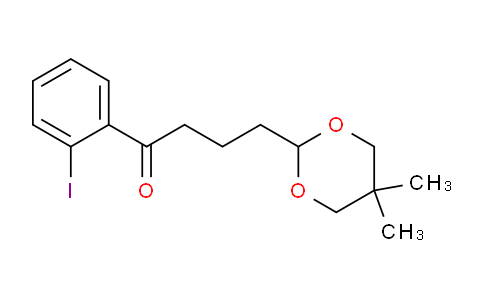 CAS No. 898785-54-1, 4-(5,5-Dimethyl-1,3-dioxan-2-yl)-2'-iodobutyrophenone