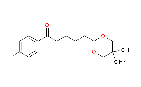 MC758822 | 898785-64-3 | 5-(5,5-Dimethyl-1,3-dioxan-2-yl)-4'-iodovalerophenone
