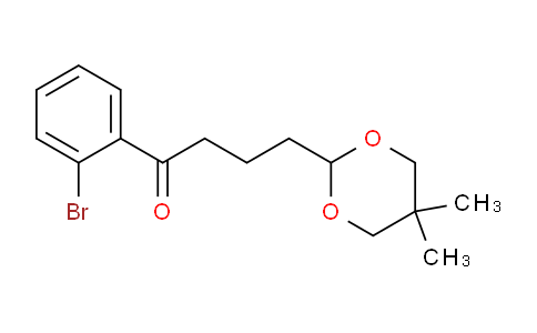 CAS No. 898785-70-1, 2'-Bromo-4-(5,5-dimethyl-1,3-dioxan-2-yl)butyrophenone