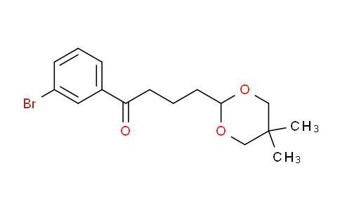 CAS No. 898785-72-3, 3'-bromo-4-(5,5-dimethyl-1,3-dioxan-2-yl)butyrophenone