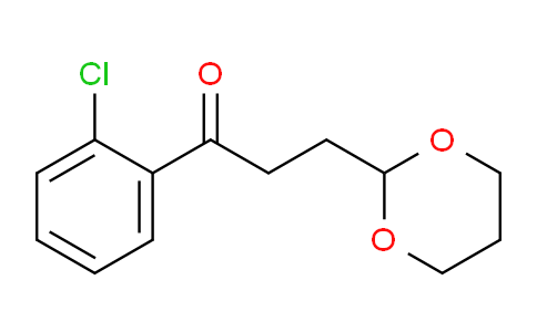 CAS No. 898785-82-5, 2'-Chloro-3-(1,3-dioxan-2-yl)propiophenone