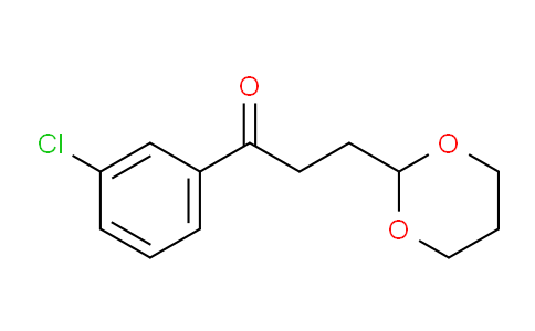 CAS No. 898785-84-7, 3'-Chloro-3-(1,3-dioxan-2-yl)propiophenone