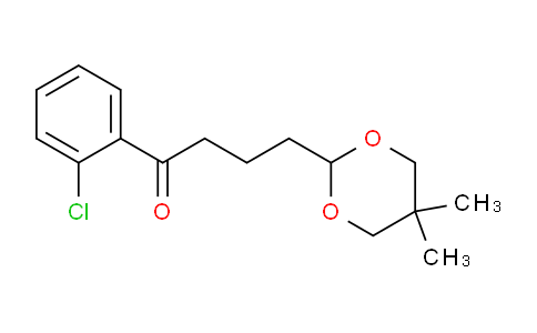 CAS No. 898785-86-9, 2'-Chloro-4-(5,5-dimethyl-1,3-dioxan-2-yl)butyrophenone