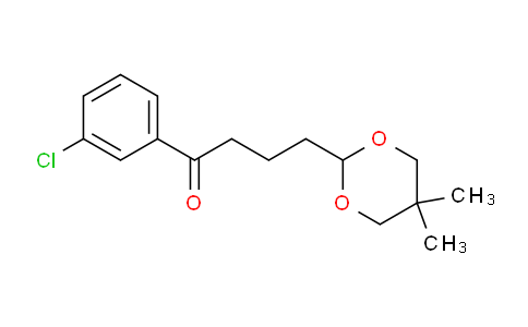 CAS No. 898785-88-1, 3'-Chloro-4-(5,5-dimethyl-1,3-dioxan-2-yl)butyrophenone
