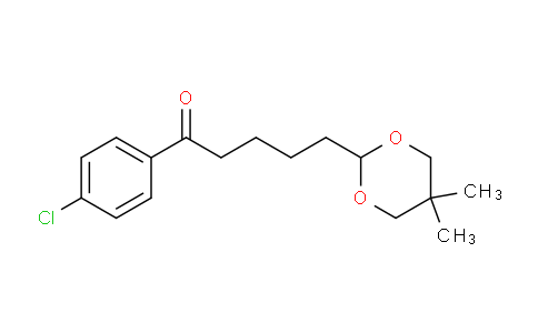 CAS No. 898785-96-1, 4'-Chloro-5-(5,5-dimethyl-1,3-dioxan-2-yl)valerophenone