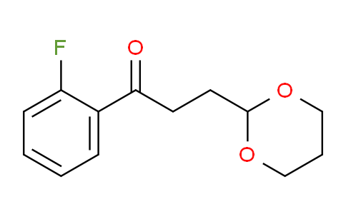 CAS No. 898785-98-3, 3-(1,3-Dioxan-2-yl)-2'-fluoropropiophenone