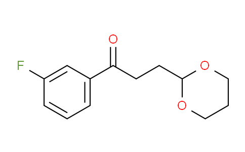 CAS No. 898786-00-0, 3-(1,3-Dioxan-2-yl)-3'-fluoropropiophenone