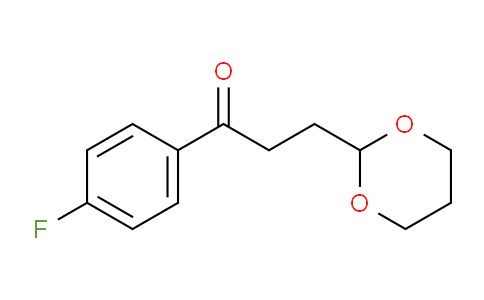 CAS No. 898786-02-2, 3-(1,3-Dioxan-2-yl)-4'-fluoropropiophenone