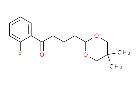 CAS No. 898786-04-4, 4-(5,5-Dimethyl-1,3-dioxan-2-yl)-2'-fluorobutyrophenone