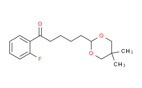 MC758845 | 898786-12-4 | 5-(5,5-Dimethyl-1,3-dioxan-2-yl)-2'-fluorovalerophenone