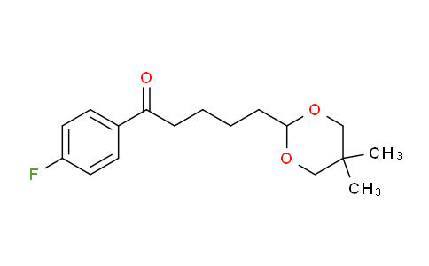 MC758847 | 898786-18-0 | 5-(5,5-Dimethyl-1,3-dioxan-2-yl)-4'-fluorovalerophenone