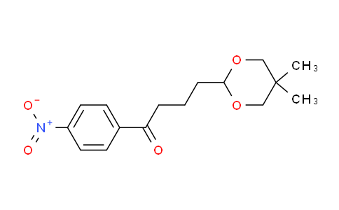 CAS No. 898786-30-6, 4-(5,5-Dimethyl-1,3-dioxan-2-yl)-4'-nitrobutyrophenone