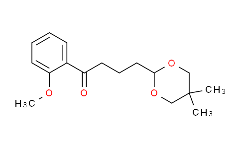 CAS No. 898786-39-5, 4-(5,5-Dimethyl-1,3-dioxan-2-yl)-2'-methoxybutyrophenone