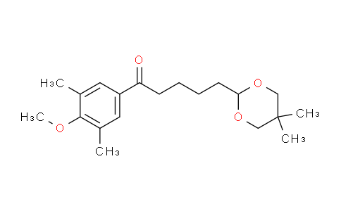 CAS No. 898786-77-1, 5-(5,5-Dimethyl-1,3-dioxan-2-yl)-3',5'-dimethyl-4'-methoxyvalerophenone