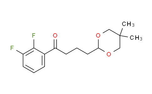 898786-79-3 | 2',3'-Difluoro-4-(5,5-dimethyl-1,3-dioxan-2-yl)butyrophenone