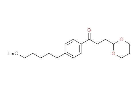 CAS No. 898787-17-2, 3-(1,3-Dioxan-2-yl)-4'-hexylpropiophenone