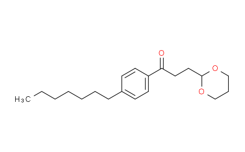 CAS No. 898787-19-4, 3-(1,3-Dioxan-2-yl)-4'-heptylpropiophenone