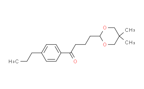CAS No. 898787-23-0, 4-(5,5-Dimethyl-1,3-dioxan-2-yl)-4'-n-propylbutyrophenone