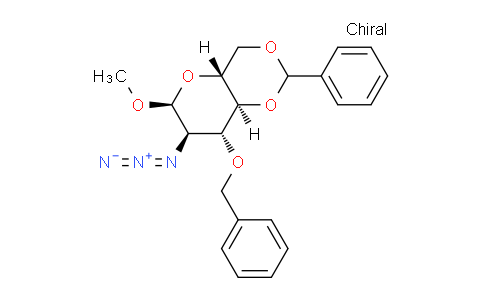 CAS No. 162678-87-7, (4aR,6S,7R,8R,8aS)-7-azido-8-(benzyloxy)-6-methoxy-2-phenylhexahydropyrano[3,2-d][1,3]dioxine