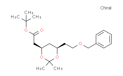 CAS No. 1331869-21-6, tert-butyl 2-((4R,6R)-6-(2-(benzyloxy)ethyl)-2,2-dimethyl-1,3-dioxan-4-yl)acetate