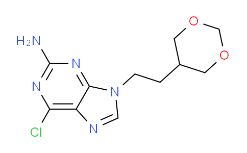 CAS No. 160234-57-1, 9H-Purin-2-amine, 6-chloro-9-[2-(1,3-dioxan-5-yl)ethyl]-