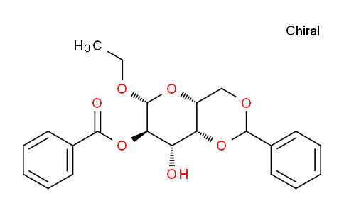 CAS No. 161765-88-4, (4aR,6R,7R,8S,8aR)-6-Ethoxy-8-hydroxy-2-phenylhexahydropyrano[3,2-d][1,3]dioxin-7-yl benzoate