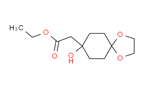 CAS No. 189509-22-6, ethyl 2-(8-hydroxy-1,4-dioxaspiro[4.5]decan-8-yl)acetate