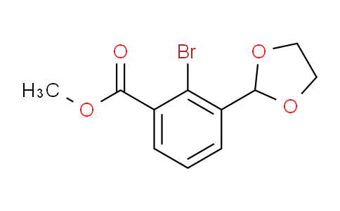 CAS No. 1269411-36-0, Methyl 2-bromo-3-(1,3-dioxolan-2-yl)benzoate