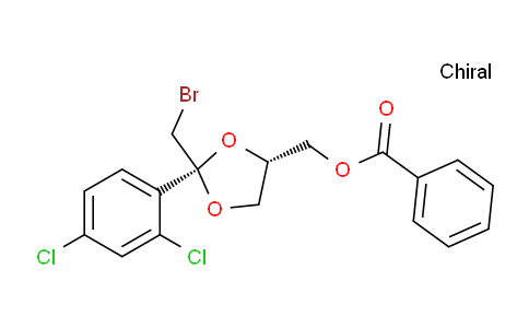 CAS No. 61397-56-6, Cis-[2-Bromomethyl-2-(2,4-dichlorophenyl)-1,3-dioxolan-4-yl]methyl benzoate