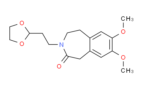 CAS No. 866462-51-3, 3-(2-(1,3-dioxolan-2-yl)ethyl)-7,8-dimethoxy-1,3,4,5-tetrahydro-2H-benzo[d]azepin-2-one