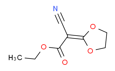 CAS No. 121020-70-0, Ethyl 2-cyano-2-(1,3-dioxolan-2-yliden)acetate