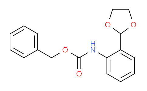 CAS No. 1346597-58-7, Benzyl (2-(1,3-dioxolan-2-yl)phenyl)carbamate