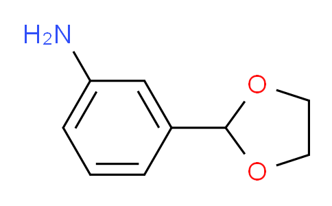 CAS No. 6398-87-4, 3-(1,3-Dioxolan-2-yl)aniline