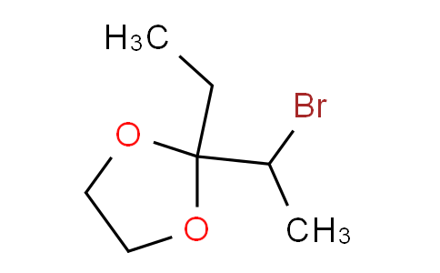 CAS No. 22515-81-7, 2-(1-Bromoethyl)-2-ethyl-1,3-dioxolane