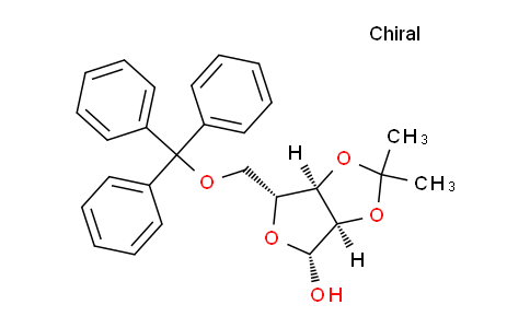 CAS No. 54503-65-0, (3aR,4R,6R,6aR)-2,2-Dimethyl-6-((trityloxy)methyl)tetrahydrofuro[3,4-d][1,3]dioxol-4-ol