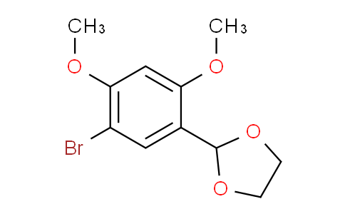 CAS No. 552845-84-8, 1-Bromo-2,4-dimethoxy-5-(1,3-dioxolan-2-yl)benzene