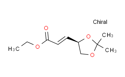 CAS No. 104321-62-2, Ethyl (R)-trans-3-(2,2-dimethyl-1,3-dioxolan-4-yl)propenoate
