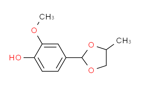 CAS No. 68527-74-2, 2-Methoxy-4-(4-methyl-1,3-dioxolan-2-yl)phenol