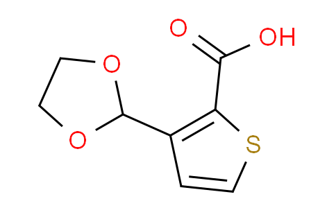 CAS No. 934570-44-2, 3-(1,3-dioxolan-2-yl)thiophene-2-carboxylic acid