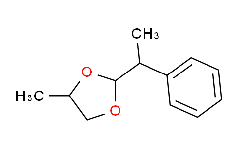 CAS No. 67634-23-5, 4-Methyl-2-(1-phenylethyl)-1,3-dioxolane