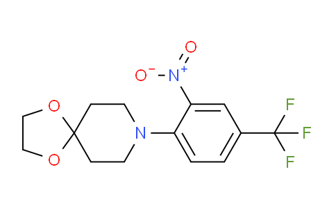 CAS No. 942474-81-9, 8-(2-Nitro-4-(trifluoromethyl)phenyl)-1,4-dioxa-8-azaspiro[4.5]decane