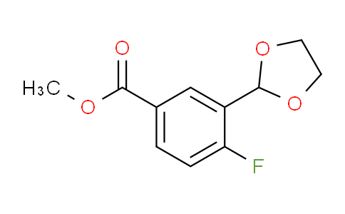 CAS No. 1822816-58-9, Methyl 3-(1,3-dioxolan-2-yl)-4-fluorobenzoate