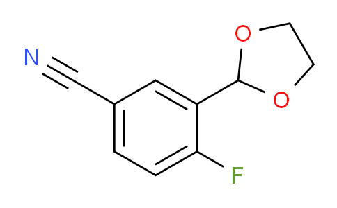 CAS No. 1823921-62-5, 3-(1,3-Dioxolan-2-yl)-4-fluorobenzonitrile
