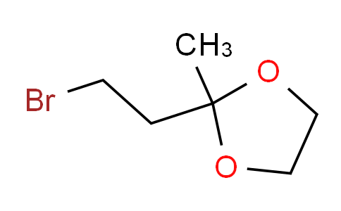 CAS No. 37865-96-6, 2-(2-Bromoethyl)-2-methyl-1,3-dioxolane