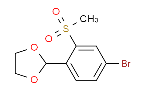 CAS No. 773088-35-0, 2-(4-Bromo-2-(methylsulfonyl)phenyl)-1,3-dioxolane