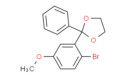 CAS No. 890098-09-6, 2-Bromo-5-methoxybenzophenone ethylene ketal